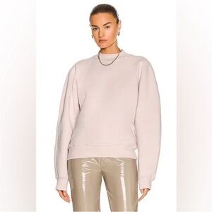 AGOLDE Tarron Mock Neck Sweatshirt in Fondant Heather